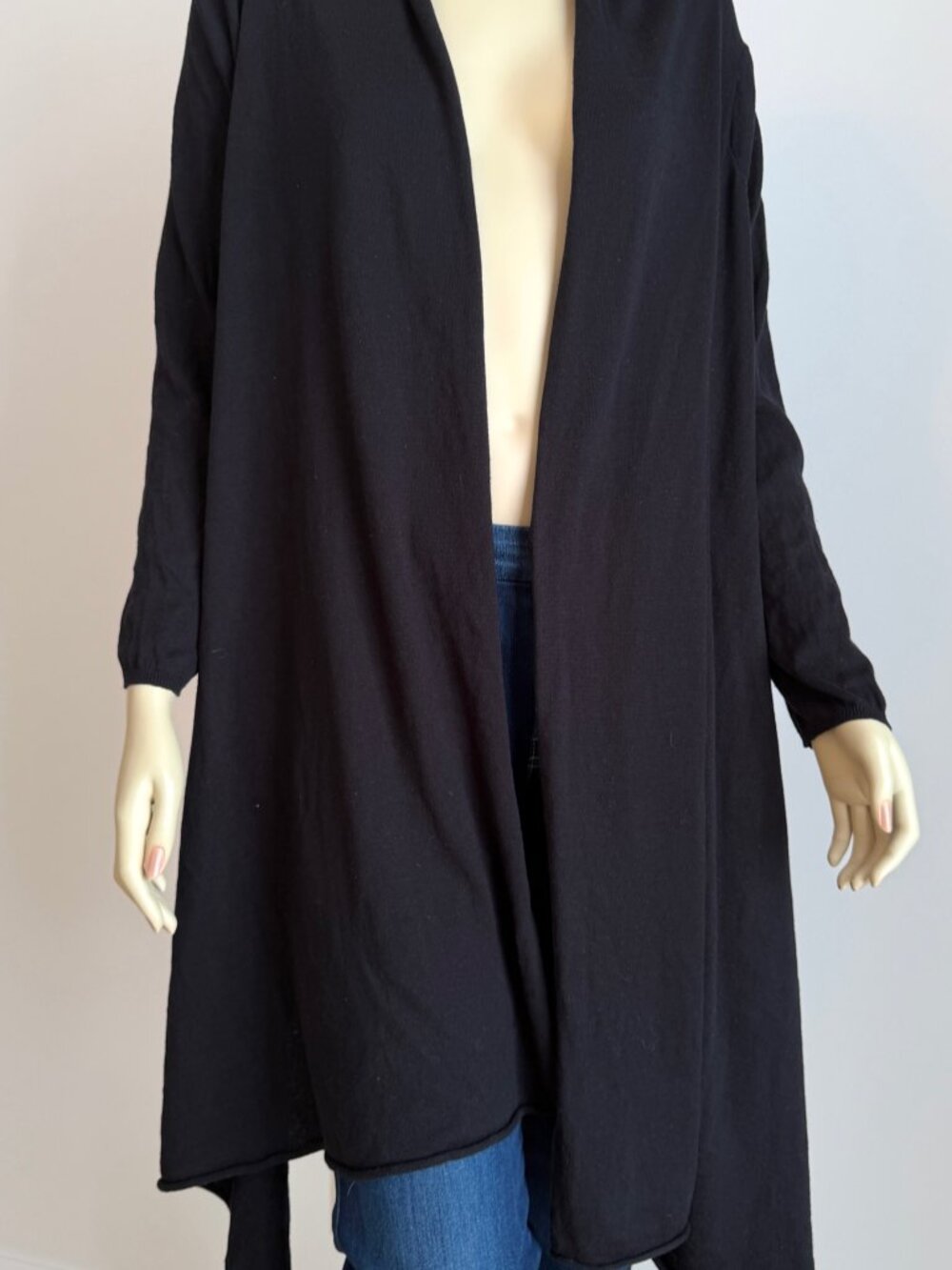 DKNY (Donna Karan New York) Silk/Cotton/Cashmere Scarfigan M/L - Picture 5 of 10